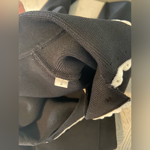 Sandro Leanna Cropped Scalloped-Trim Cardigan size 2 - Picture 12 of 14